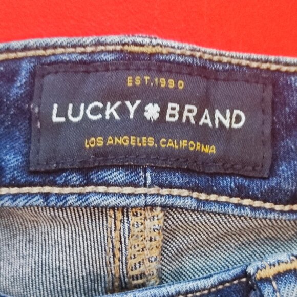 Lucky Brand Jeans Lolita skinny regular indigo blue women's size 00 / 24 - Picture 6 of 11